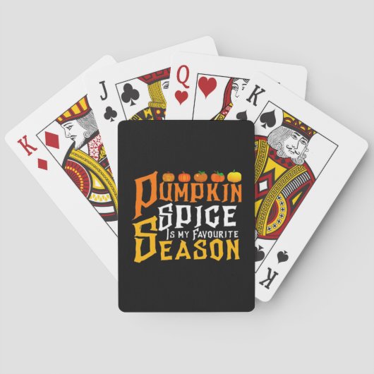 Jeu De Cartes Le citrouille Spice Est Ma Saison Préférée (dos)