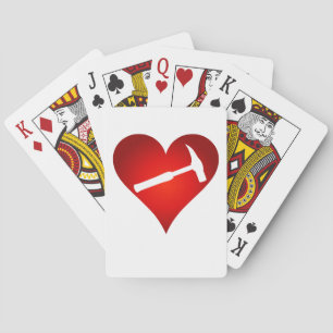 Jeu De Cartes Le coeur et le marteau de rock du géologue