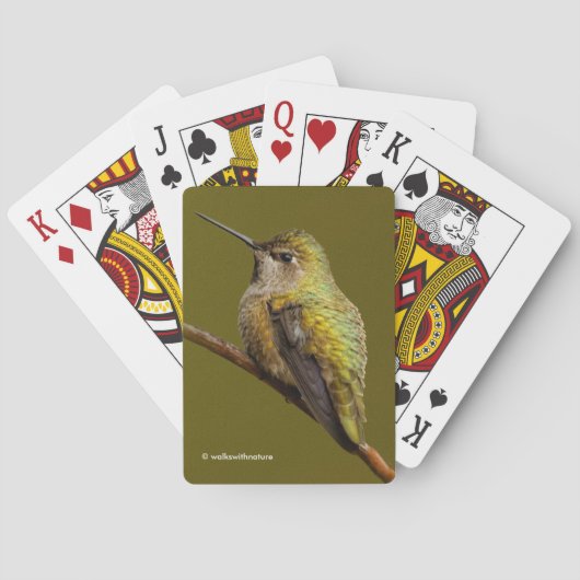 Jeu De Cartes Le colibri d'Anna sur la Trumpetvine écarlate (dos)