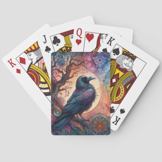 Jeu De Cartes Le Corbeau de la vie Mandala Pagan (dos)