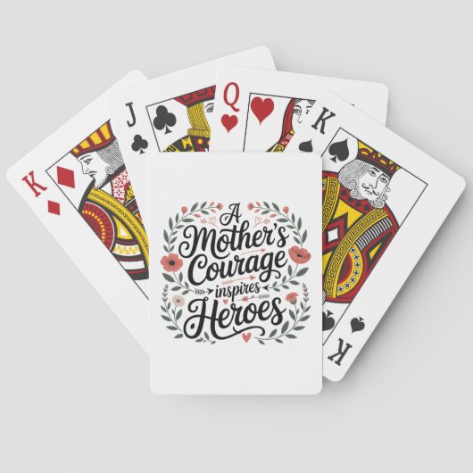 Jeu De Cartes Le courage d'une mère inspire les héros (dos)