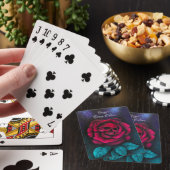 Jeu De Cartes Le crâne dans une Rose classique Jouer des cartes (In Situ)