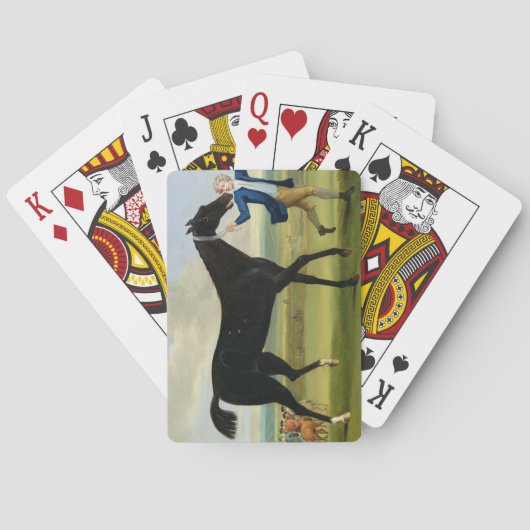 Jeu De Cartes Le duc de Rutland 'Bonny Black', vers 1720 (huile  (dos)