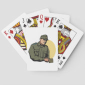 Jeu De Cartes Le Général de l'Armée Jouant Des Cartes (dos)