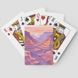 Jeu De Cartes Le Grand Canyon   Parc National Aquarelle