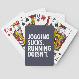 Jeu De Cartes Le jogging, c'est nul. Pas la course.