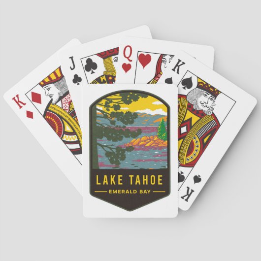 Jeu De Cartes Le lac Tahoe Emerald Bay (dos)
