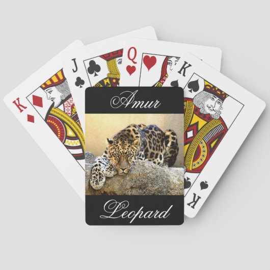 Jeu De Cartes Le léopard d'Amur (dos)