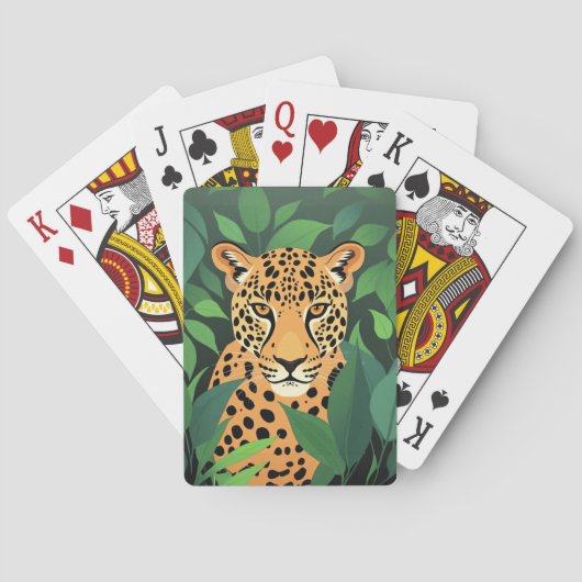 Jeu De Cartes Le léopard dans la jungle (dos)