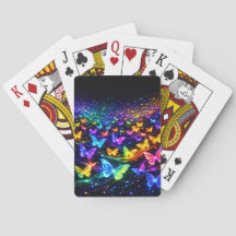 Le magnifique motif de papillon aux couleurs néon