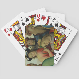 Jeu De Cartes Le Mariage de la Vierge, détail des prétendants,