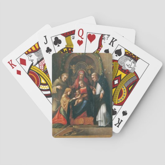 Jeu De Cartes Le mariage mystique de Sainte Catherine (dos)