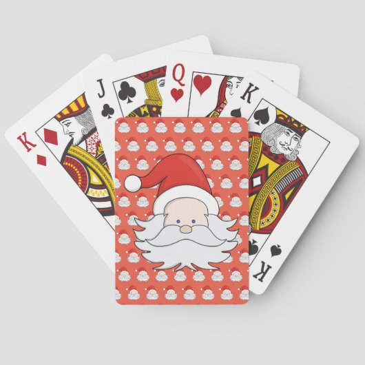 Jeu De Cartes Le mignon Père Noël (dos)
