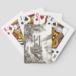 Jeu De Cartes Le Mississippi soutient 1866