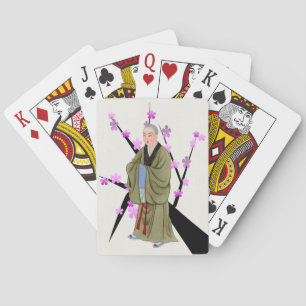 Jeu De Cartes Le moine bouddhiste Jouer aux cartes