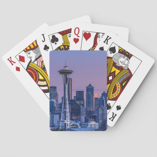 Jeu De Cartes Le mont Rainier à l'arrière-plan (dos)