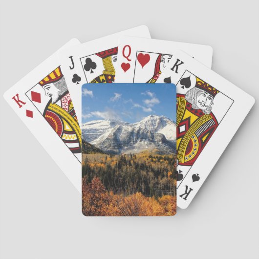 Jeu De Cartes Le mont Timpanogos à l'automne Monts Utah (dos)
