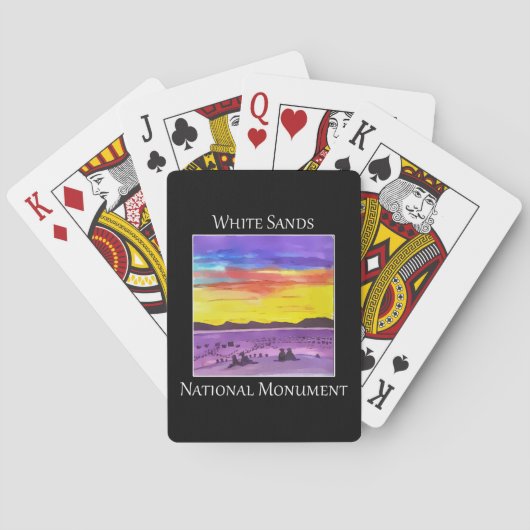 Jeu De Cartes Le monument national de White Sands (dos)