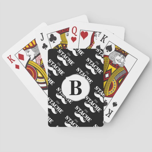 Jeu De Cartes Le Motif de la moustache Stache (dos)