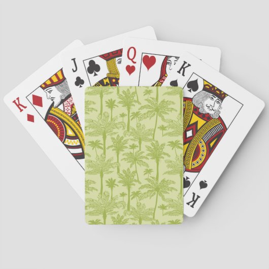 Jeu De Cartes Le Motif des palmiers verts (dos)
