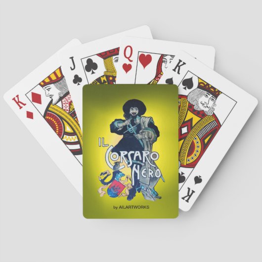 Jeu De Cartes LE NOIR COSAIR jaune (dos)
