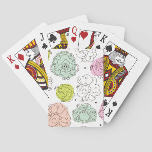 Jeu De Cartes le paon badine le cru de papier peint