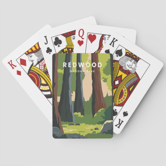 Jeu De Cartes Le parc national de Redwoods (dos)