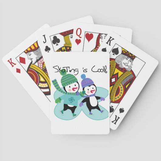 Jeu De Cartes Le patinage de pingouins est frais (dos)