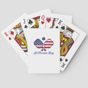Jeu De Cartes Le Pickleball Patriotique laisse la liberté 4 juil