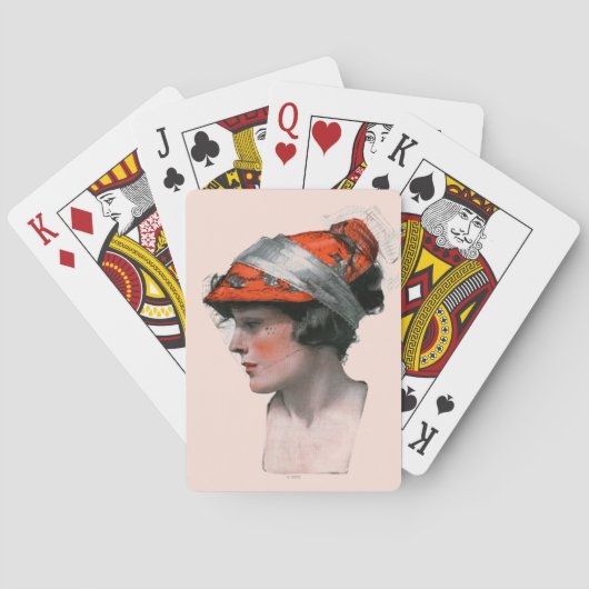 Jeu De Cartes Le profil de la femme (dos)