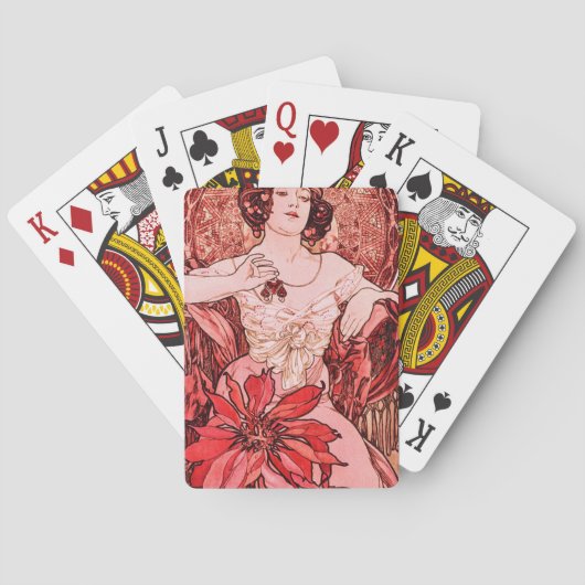 Jeu De Cartes Le rubis d'Alphonse Mucha (dos)