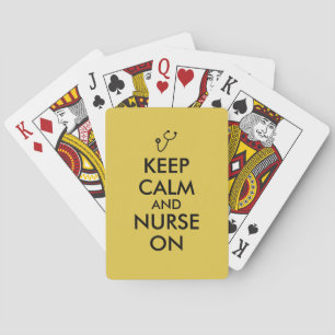 Jeu De Cartes Le stéthoscope de cadeau d'infirmière gardent le