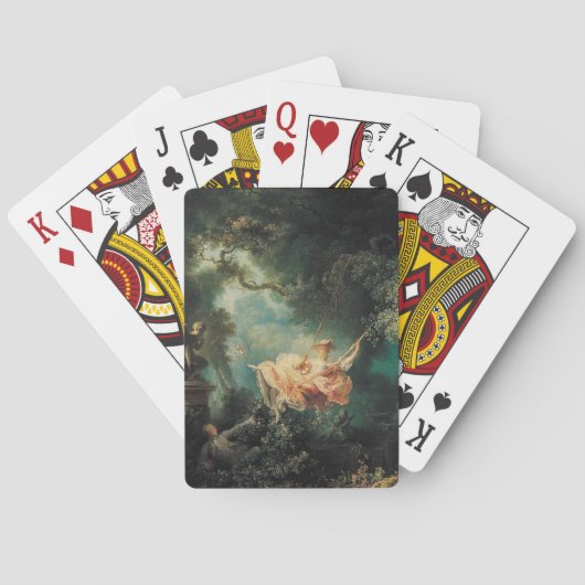 Jeu De Cartes LE SWING, vert rose (dos)