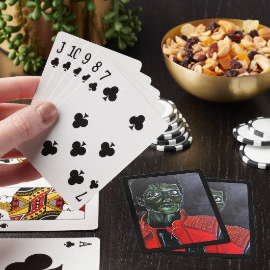 Jeu De Cartes Le tableau de zombie par Alfred Fox (In Situ)