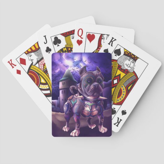 Jeu De Cartes Le tisonnier carde Franky ils Pitbull Frankenstein (dos)