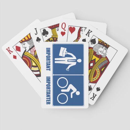 Jeu De Cartes Le Travail Est Important, Le Cyclisme Est Importan (dos)
