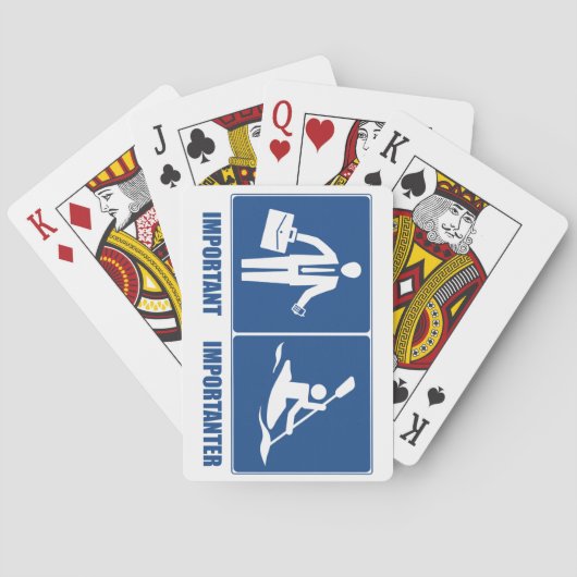 Jeu De Cartes Le Travail Est Important, Le Kayak Est Important (dos)