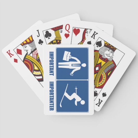 Jeu De Cartes Le Travail Est Important, Le Ski Est Important (dos)