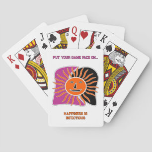 Jeu De Cartes Le visage souriant du soleil
