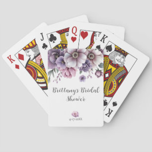Jeu De Cartes L'eau de lavande aquarelle florale pour la fête de