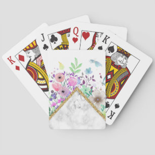 Jeu De Cartes Lecteur de fleurs Fleurs d'or minimales