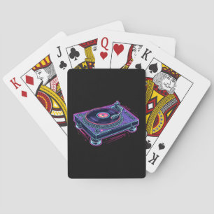 Jeu De Cartes Lecteur Vintage Audio LP Vinyl Record