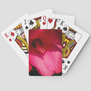 Jeu De Cartes Lecture de cartes Flower Pink Gros plan photo