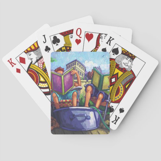 Jeu De Cartes Lecture en été (dos)