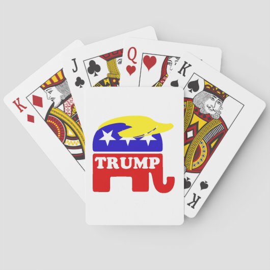 Jeu De Cartes L'éléphant de républicain de postiche de Donald (dos)