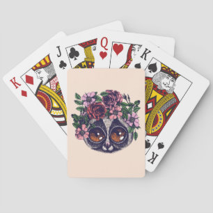 Jeu De Cartes Lémur floral doux