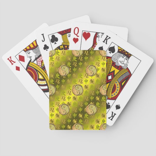 Jeu De Cartes Léo & Singe métallique (dos)