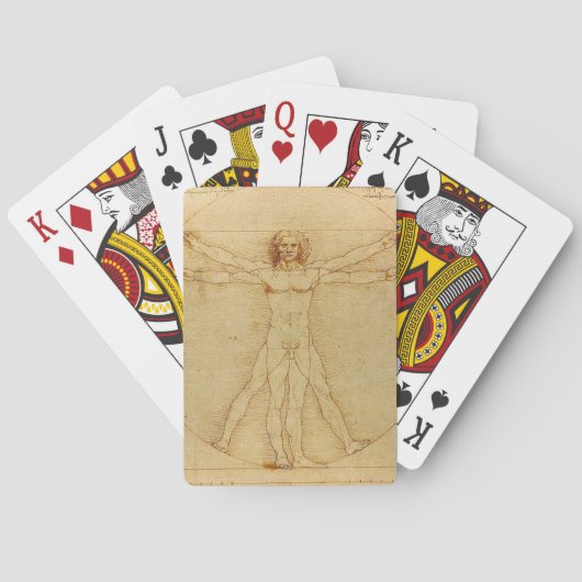 Jeu De Cartes Leonardo da Vinci , Vitruvian Man (dos)