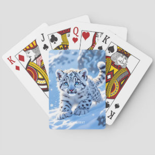 Jeu De Cartes Léopard bébé neige mignon fantasy