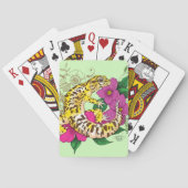 Jeu De Cartes Léopard jaune Gecko Vert (dos)